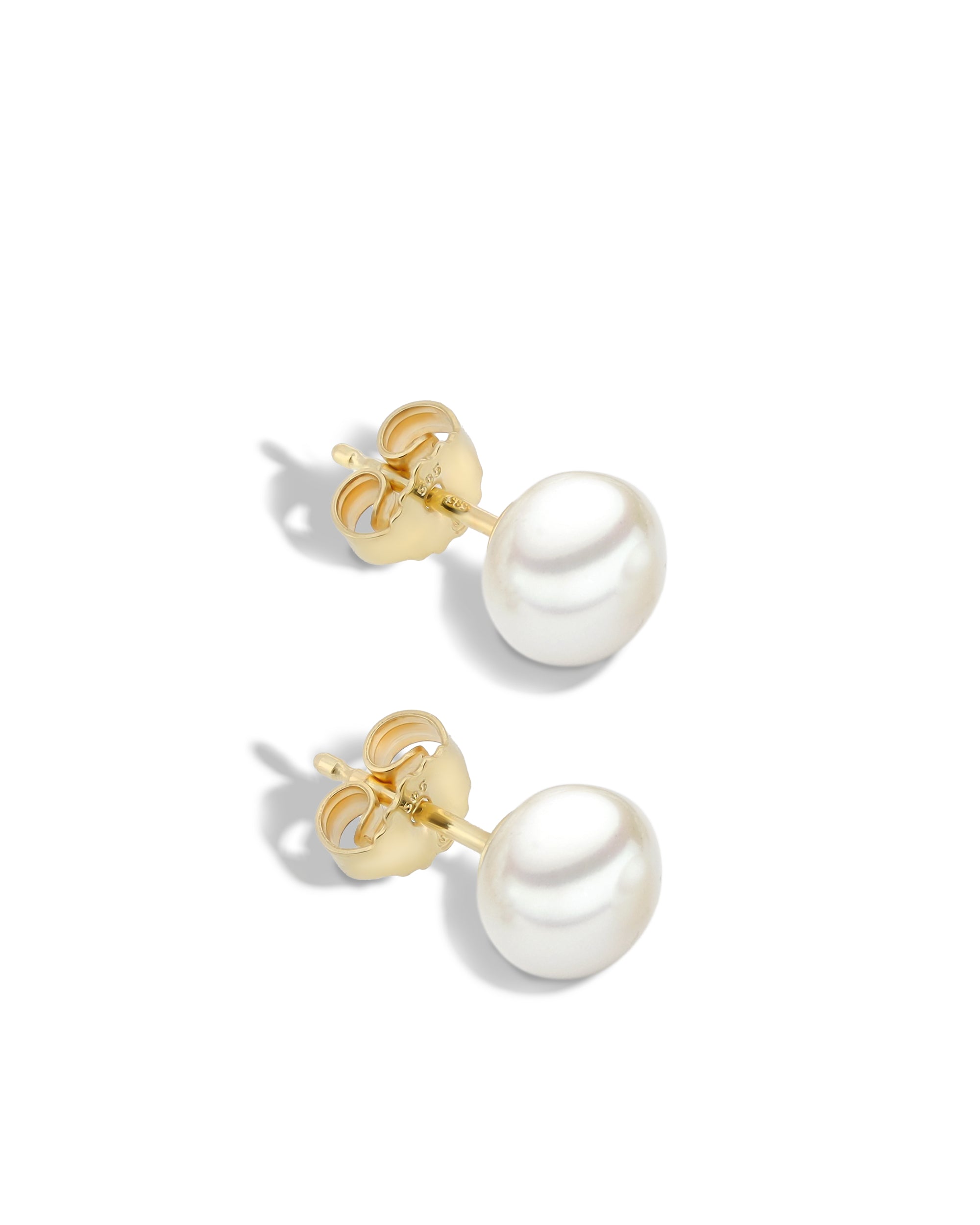 Süßwasser Ohrstecker "Pure" - Calissi